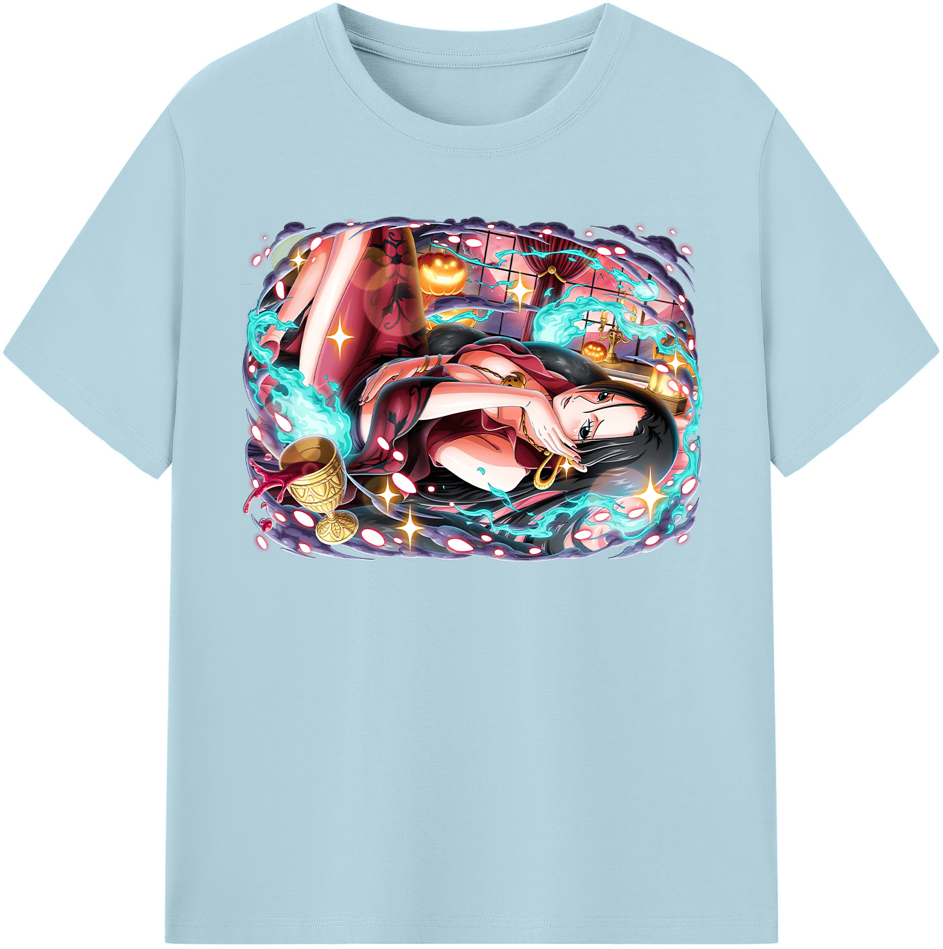 ワンピース ボア・ハンコック ONE PIECE Boa·Hancock 綿100％半袖Tシャツ（フロントプリント）